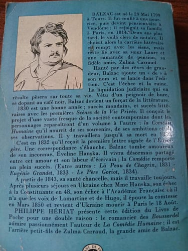 la duchesse de langeais suivi de la fille aux yeux...