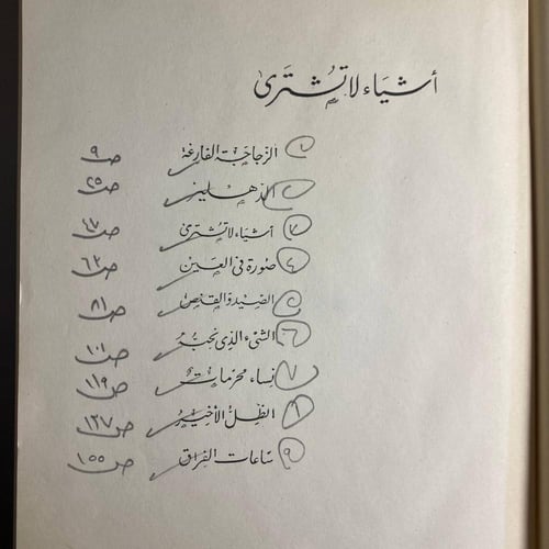 اشياء لاتشترى -امين غراب