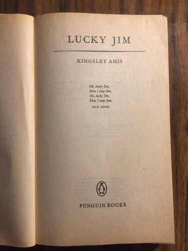 lucky Jim- Kingsley Amis (Q6)