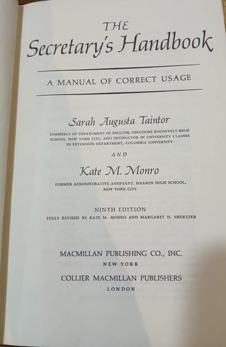 the secretarys handbook (E16)