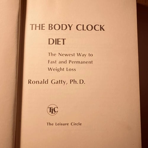 The body clock diet - Ronald Gatty (P15)