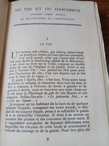 (E4) les spleen de paris les paradis artificieles