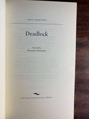 Deadlock- by: Sara Paretsky (Q6)