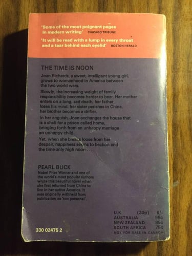 The time is noon- Pearl S. Buck (P20)