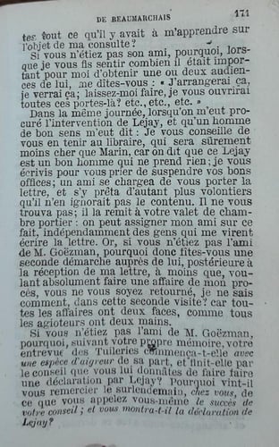 MEMOIRES DE BEAUMARCHAIS (E8)