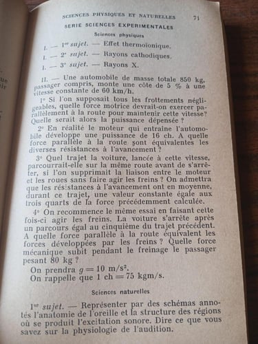 annales du baccalaureat(PM)