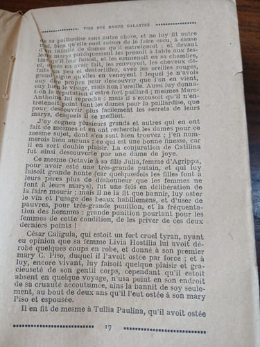 (E4) vies des dames galantes