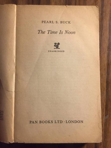 The time is noon- Pearl S. Buck (P20)