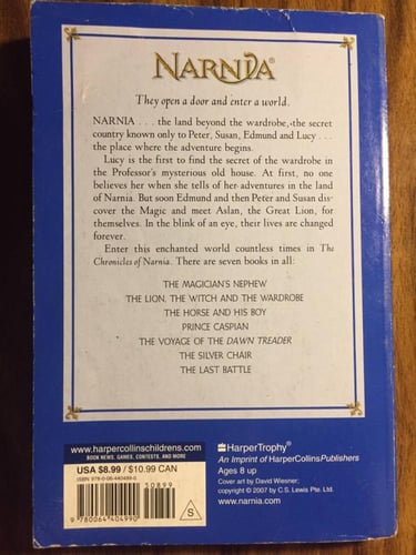 The lion, The witch, and the wardrobe Narina (P20)