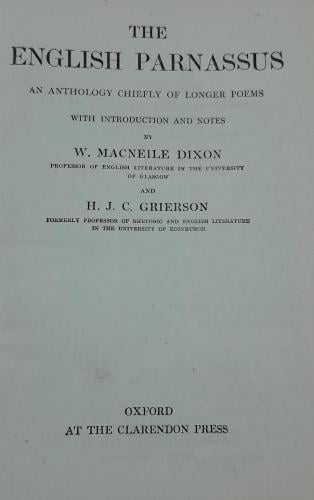 THE ENGLISH PARNASSUS (P6)