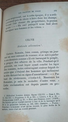 les faceties de pogge (T5)