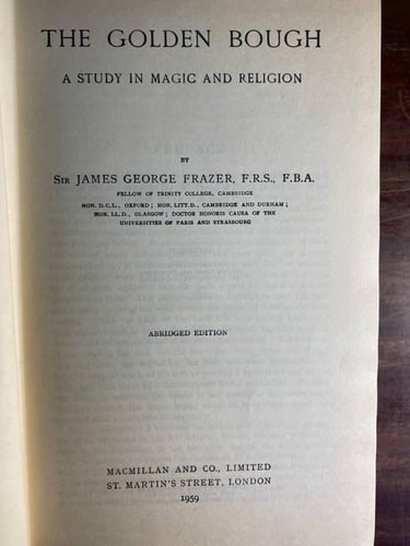 The golden bough - by: Sir James George (Q7)