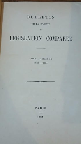 bulletin de la societe de legislation comparee (T8...