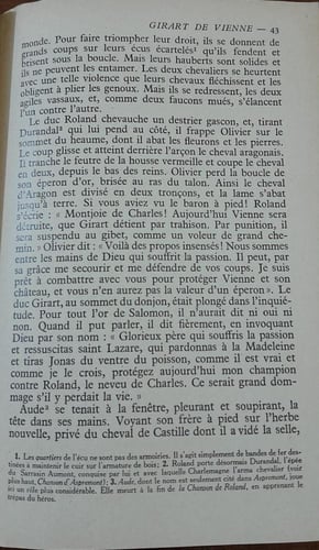 extraits des chansons de geste (E12)