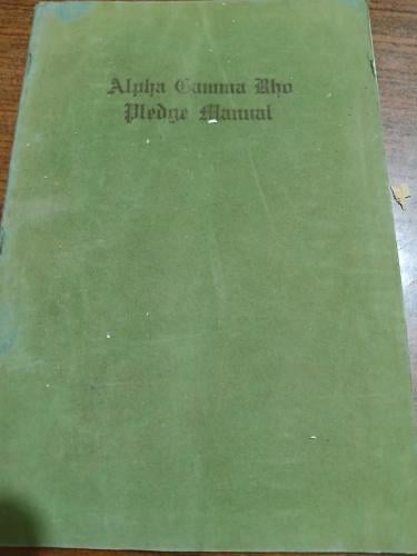 the pledge manual of alpha gamma roh (E4)