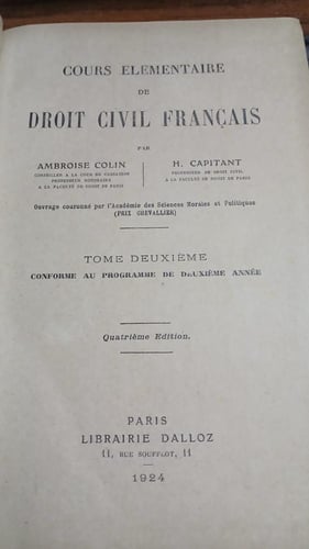 cours elementaire de droit civil francais (T8)