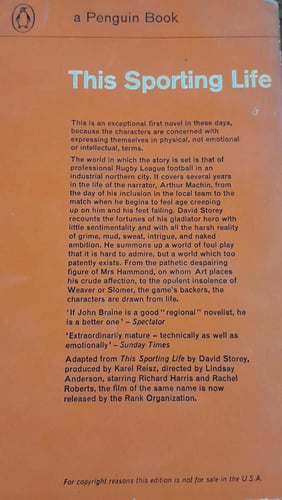 THIS SPORTING LIFE (P12)