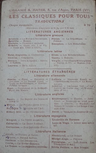 LETTRES CHOISIES (E10)