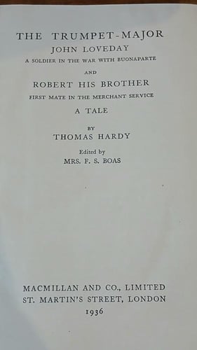 the trumpet major an robert his brother (E16)