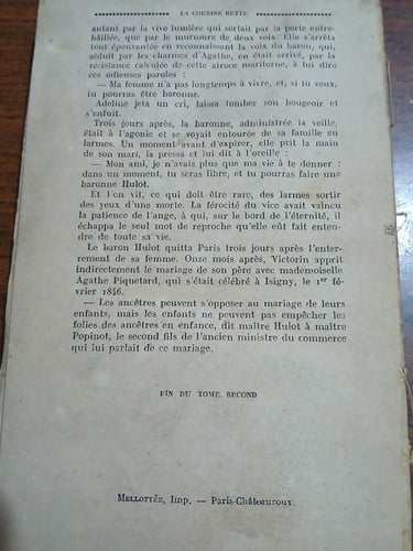 la cousine bette(E3)