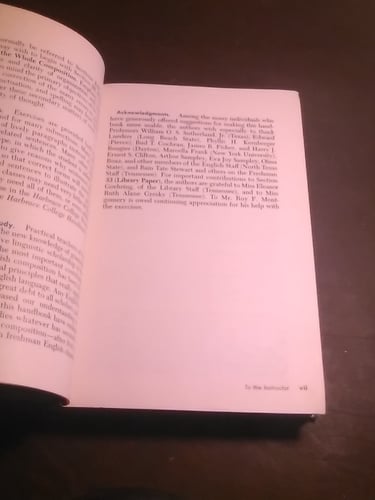 harbrace college handbook(E9)