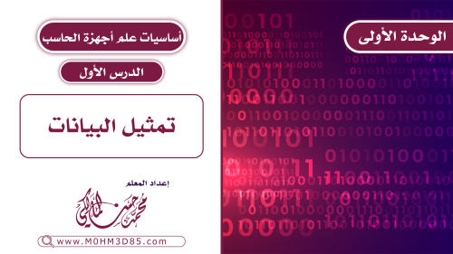 الدرس الأول : تمثيل البيانات