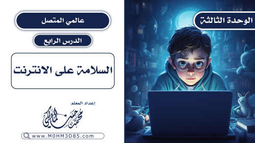 الدرس الرابع : السلامة على الانترنت