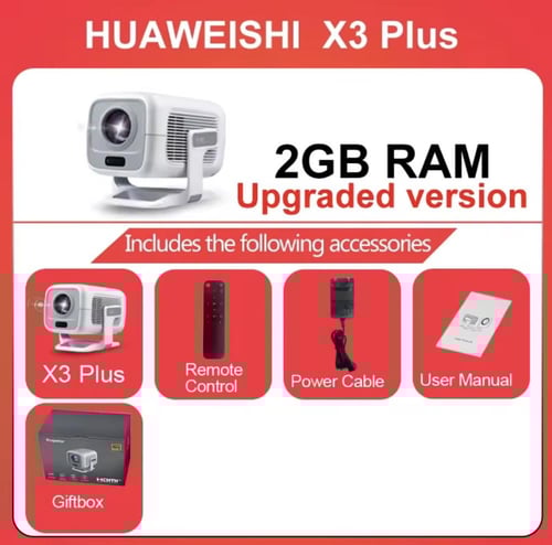 بروجكتر سينما منزلية — دقة عالية + أندرويد مدم