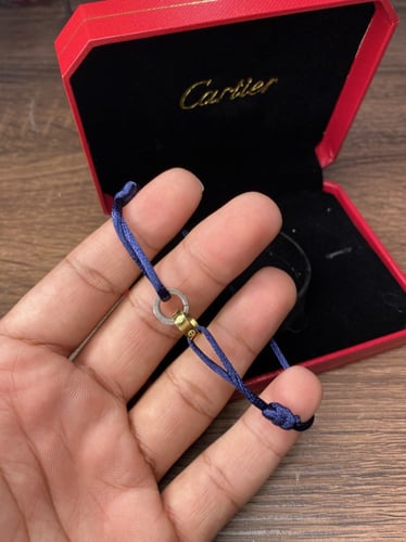 تسليم فوري Cartier Bracelet Two rings Blue