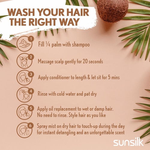 صانسيلك شامبو شعر 400 مل جوز الهند المرطب