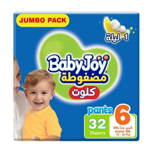 بيبي جوي كلوت مقاس (6) عبوة ميجا 32 كلوت