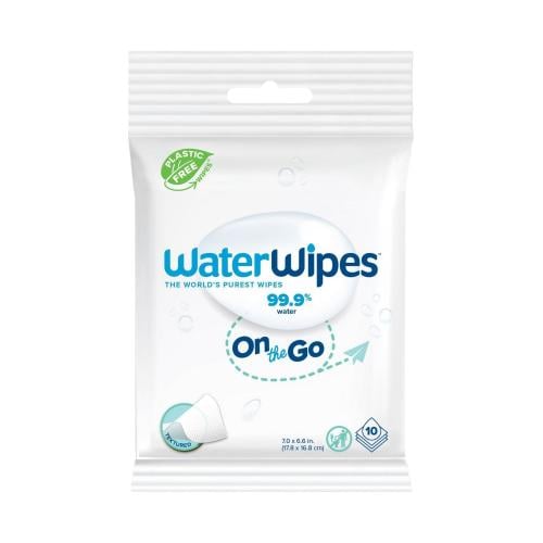 واتر وايبس مناديل أثناء التنقل خالية من البلاستيك...