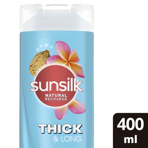 صانسيلك شامبو شعر 400 مل كثيف وطويل