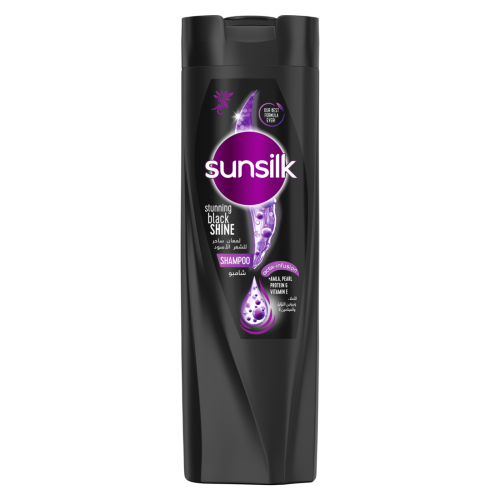 صانسيلك شامبو شعر 400 مل اسود لمعان