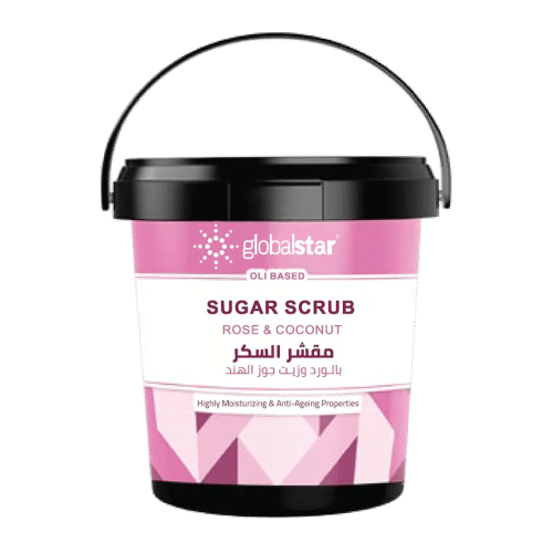 جلوبال ستار مقشر السكر بالورد وجوز الهند 600 غ