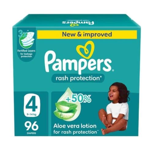 بامبرز صندوق رقم (4) ضخم 96 قطعة