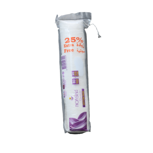 نورسين قطن نقي 80 عبوه دائري