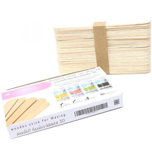 برو واكس ملعقة خشبية 50قطعة