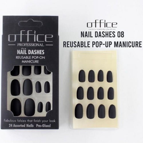 اظافر اوفيس مطفي مخملي لصق ذاتي - 08