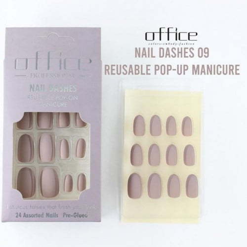 اظافر اوفيس مطفي مخملي لصق ذاتي - 09