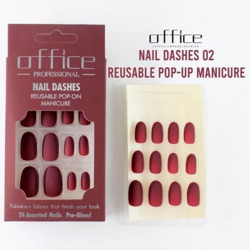 اظافر اوفيس مطفي مخملي لصق ذاتي - 02