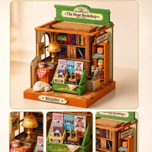 تركيبة متجر الكتب ثلاثي الأبعاد “The Muse Bookshop...