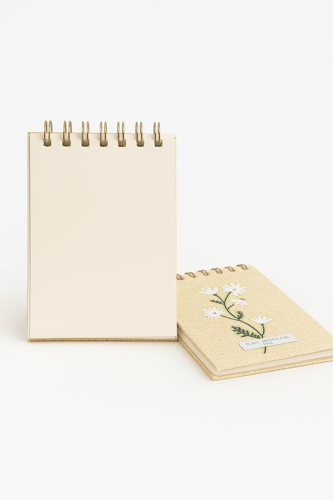 دفتر ملاحظات أنيق بحجم A6 بتصميم زهري