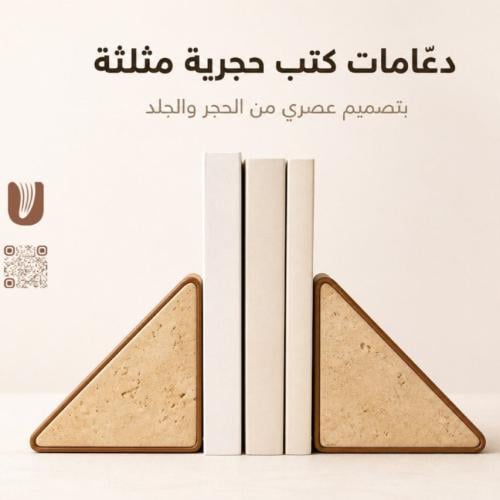 دعّامات كتب حجرية مثلثة