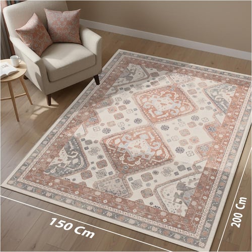 سجادة بوهيمي عتيقة بألوان محايدة (Boho Vintage) |...