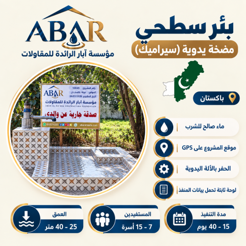 بئر المضخة اليدوية (سيراميك) - باكستان