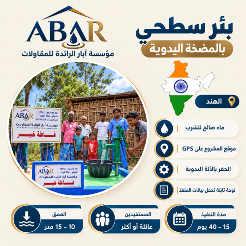 بئر المضخة اليدوية - الهند