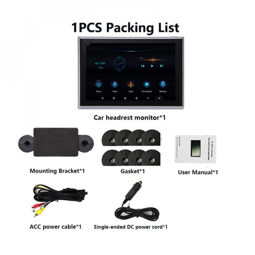 شاشة كراسي خلفيه 12 انش اندرويد