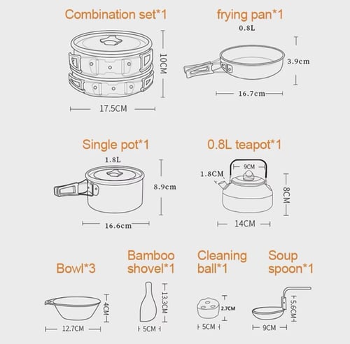 أدوات طبخ لرحلات