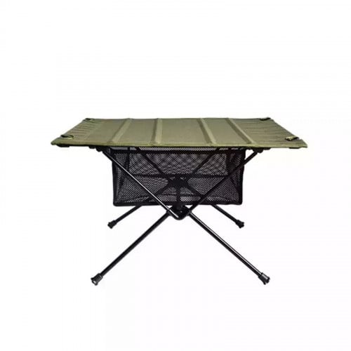 طاولة رحلات قابله لطي أسود _ زيتي _ بني